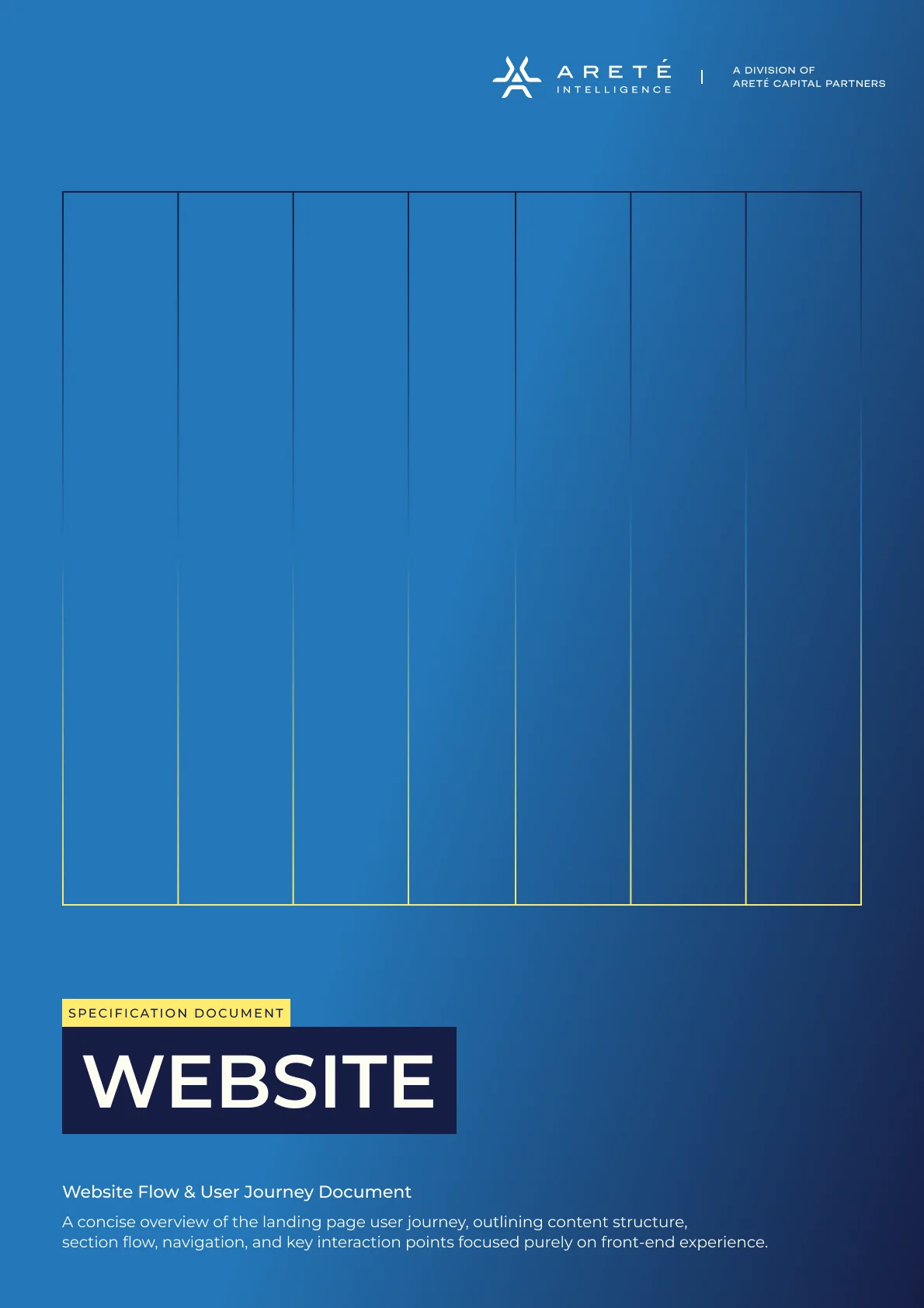 Website specification document: website flow and user journey